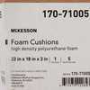 Seat Cushion McKesson 22 W X 18 D X 3 H Inch Foam 5/CS