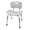 Bath Bench McKesson Without Arms Aluminum Frame Removable Backrest 19-1/4 Inch Seat Width 300 lbs. Weight Capacity 4/CS