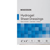 Hydrogel Wound Dressing McKesson 4 X 4 Inch Square Sterile 40/CS