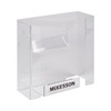 Glove Box Holder McKesson Horizontal or Vertical Mounted 2-Box Capacity Clear 4 X 10 X 10-3/4 Inch Plastic 10/CS