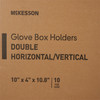Glove Box Holder McKesson Horizontal or Vertical Mounted 2-Box Capacity Clear 4 X 10 X 10-3/4 Inch Plastic 10/CS