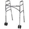 Bariatric Folding Walker Adjustable Height McKesson Steel Frame 500 lbs. Weight Capacity 32 to 39 Inch Height 2/CS