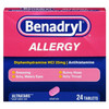 Allergy Relief Benadryl 25 mg Strength Tablet 24 per Box 576/CS