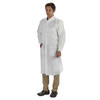 Lab Coat LabMates White 2X-Large Knee Length Disposable