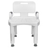 Bath Bench McKesson Removable Arms Plastic Frame Removable Backrest 21-1/4 Inch Seat Width 350 lbs. Weight Capacity 4/CS