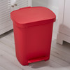 Trash Can McKesson 32 Quart Rectangular Red Plastic Step On 1/EA