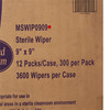 Cleanroom Wipe McKesson ISO Class 5 White Sterile Polyester / Cellulose 9 X 9 Inch Disposable 3600/CS
