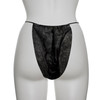 Bikini Panty Reflections Black Disposable 1000/CS