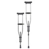 Underarm Crutches McKesson Aluminum Frame Youth / Adult / Tall Adult 300 lbs. Weight Capacity Push Button Adjustment 8/CS