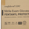 Exam Glove McKesson Confiderm LDC X-Large NonSterile Nitrile Standard Cuff Length Fully Textured Blue Chemo Tested / Fentanyl Tested 2300/CS