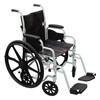 drive Poly-Fly High Strength Lightweight Wheelchair / Flyweight Transport Chair, Black with Silver Finish