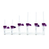 Safe-T-Fill Capillary Blood Collection Tube Whole Blood Tube K2 EDTA Additive 1.1 mm Diameter 125 µL Purple Pierceable Attached Cap Plastic Tube 500/CS