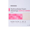 Foam Dressing McKesson 3 X 3 Inch With Border Film Backing Acrylic Adhesive Square Sterile 100/CS