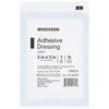 Adhesive Dressing McKesson 2 X 3 Inch Cotton / Polyester Rectangle White Sterile 2400/CS