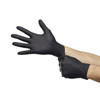 Exam Glove Touch of Life Large NonSterile Nitrile Textured Fingertips Black Chemo Tested 2500/CS
