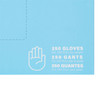 Exam Glove Touch of Life Large NonSterile Nitrile Textured Fingertips Blue Chemo Tested 2500/CS