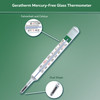 Glass Oral Thermometer Geratherm Glass , Mercury Free Oval Shape Fahrenheit / Celsius 100/CS