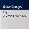 Gauze Sponge Dermacea 2 X 2 Inch 2 per Tray Sterile 8-Ply Square 1/PK