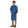 Lab Coat LabMates Blue 3X-Large Knee Length Disposable 10/BG
