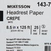 Headrest Paper McKesson 8-1/2 Inch Width White Crepe 25/CS
