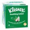 Kleenex Soothing Lotion Facial Tissue White 8-2/5 X 8-1/2 Inch 60 Count