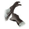 Exam Glove Black Talon Medium NonSterile Nitrile Extended Cuff Length Fully Textured Black Not Rated 25/PK