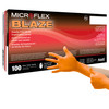 Microflex Blaze Nitrile Exam Glove, Extra Large, Orange