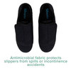 Slippers Silverts Size 13 / 2X-Wide Black 1/PR