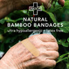 Adhesive Strip Patch 3/4 X 3 Inch Bamboo / Aloe Vera Rectangle Tan Sterile 24/CS