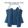 Adaptive Shirt Silverts 2X-Large Navy Blue Without Pockets Long Sleeve Female 1/EA