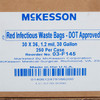 Infectious Waste Bag McKesson 30 gal. Red Bag Polyethylene 30 X 36 Inch 250/CS