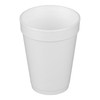 Dart Drinking Cup, White, Styrofoam, Disposable, 14 ounce