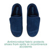 Slippers Silverts Size 12 / 2X-Wide Navy Blue Easy Closure 1/PR