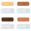 Adhesive Strip Tru-Colour 1 X 3 Inch Fabric Rectangle Beige / Olive / Brown / Dark Brown Sterile 100/BX
