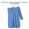 Patient Exam Gown Silverts Large Blue Reusable 1/EA