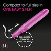 Tampon U by Kotex Click Super Plus Absorbency Plastic Applicator Individually Wrapped 128/CS
