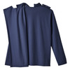 Adaptive Polo Shirt Silverts Large Dark Navy 1 Pocket Long Sleeve Male 1/EA