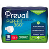 Unisex Adult Incontinence Brief Prevail Per-Fit 360° Size 1 Disposable Heavy Absorbency