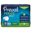 Unisex Adult Incontinence Brief Prevail Per-Fit 360° Size 2 Disposable Heavy Absorbency