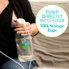 Breast Milk Storage Bag Adapter Evenflo Advanced For Evenflo Advanced Breast Pumps and Most Other Standard Neck Breast Pump Brands 12/CS
