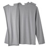 Adaptive Polo Shirt Silverts Small Heather Gray 1 Pocket Long Sleeve Male 1/EA