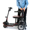 4 Wheel Electric Scooter Feather 265 lbs. Weight Capacity Black / Red 1/EA