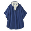 1227197_EA Wheelchair Cape with Hood Silverts Navy Blue One Size Fits Most Front Opening Zipper Closure Unisex 1/EA