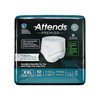 Unisex Adult Absorbent Underwear Attends Premier Pull On with Tear Away Seams 2X-Large Disposable Heavy Absorbency 10/BG