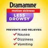 Nausea Relief Dramamine Motion Sickness All Day Less Drowsy 25 mg Strength Tablet 8 Per Box 8/BX