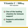 Vitamin C Supplement Nature's Bounty 500 mg Strength Capsule 100 per Bottle 1/BT