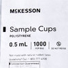 McKesson Sample Cup 0.5 mL, Clear, 13.55 X 24.50 mm, Without Caps 10000/CS