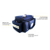 Trauma Bag MedSource Navy Blue Water Resistant Fabric 10-1/2 X 12 X 20 Inch 1/EA