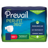 Unisex Adult Incontinence Brief Prevail Per-Fit 360° Size 1 / Medium Disposable Heavy Absorbency 80/CS Unisex Adult Incontinence Brief Prevail Per-Fit 360° Size 1 / Medium Disposable Heavy Absorbency 80/CS