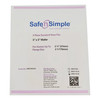 1245143_BX Ostomy Barrier Safe n Simple Trim to Fit, Standard Wear Flexible Tape 70 mm Flange Up to 2-1/4 Inch Opening 5 X 5 Inch 10/BX
